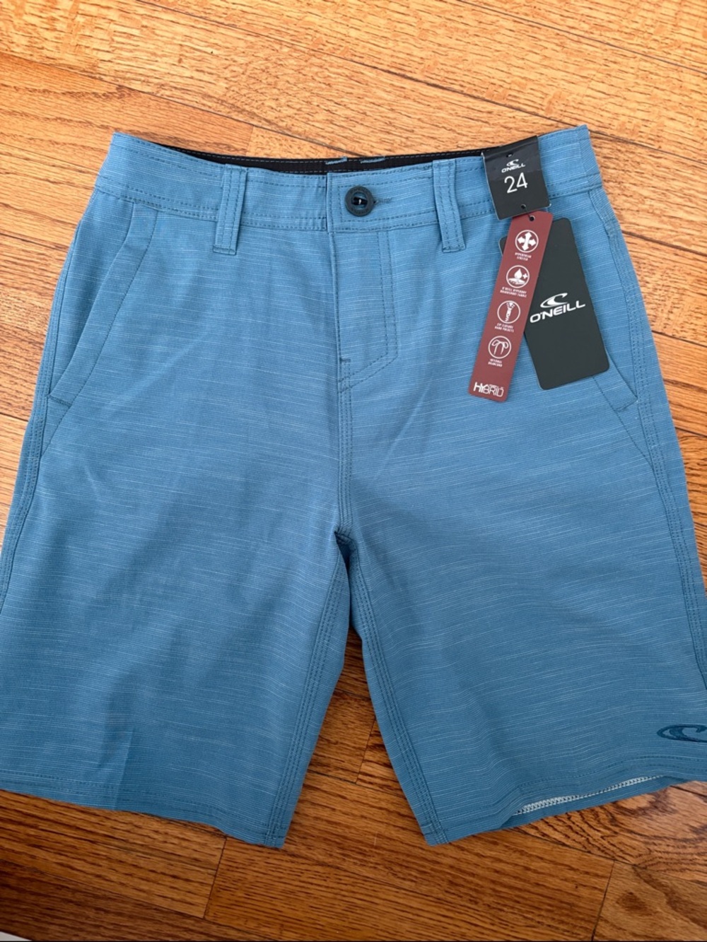 O'Neill Men's Slate Blue Flat Front Shorts